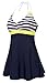 Womens One Piece Swimsuit with Falsies Medium Yellow