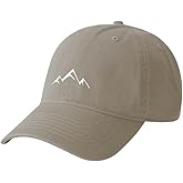 YULOONG Baseball Cap Mens Mountain Peak Embroidery Baseball Hats Classic Solid Cotton Dad Cap Womens Sports Cap Adjustable