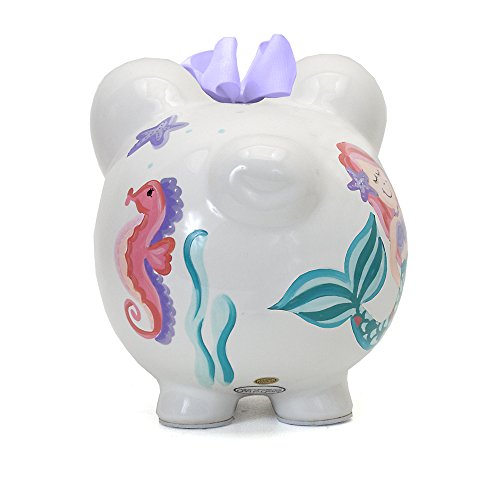 Child to Cherish Ceramic Piggy Bank, Mermaid