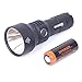 Bundle: MANKER U21 Cool White 1300 Lumens CREE XHP35 HI LED Flashlight + 1x Manker High drain 5000mAh 26650 rechargeble battery