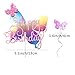 Butterfly Cake Toppers Kit (Set Of 11) Kids Girls Rainbow Birthday Party Supplies Baby Shower Cake Decorations