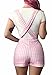 Littleforbig Short Overalls Shortalls - Babydoll Overalls Pink