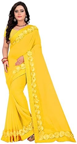 RIVA ENTERPRISE Women's Georgette Saree