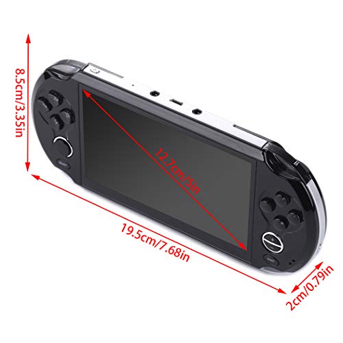 DREAMHAX Portable Video Games with 5 Inch Screen Free 10000 Games, Handheld Game Console with 8GB + 32GB Storage, Classic Arcade Retro Games Player Gameboy, Birthday Gifts Presents for Kids Children - Thumbnail 4