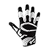 Cutters S451 Rev Pro 2.0 Receiver, Safety, Cornerback Football Gloves with Ultra Sticky C-Tack Grip Adult and Youth, Youth L, Black/White