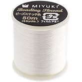Miyuki Nylon Beading Thread B Eggshell (50m) - Used for DIY Jewelry Making, Arts and Craft, Crochet and Cloth Weaving