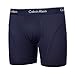 Calvin Klein Mens 3 Pack Logo Cotton Stretch Boxer Briefs Black/Pinstripe/Black Large