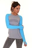 B.BANG Women's Long Sleeve Seamless Running Sleeve Shirt