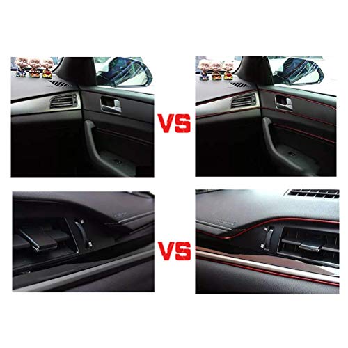 image for QLOUNI [32FT] Car Interior Moulding Trim,10 Meters Electroplating Colo