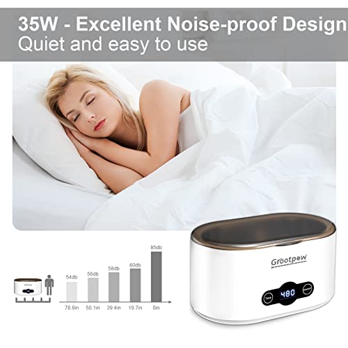 Ultrasonic Jewelry Cleaner 22 Oz, 45000Hz Sonic Jewelry Cleaner with 5