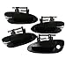 T1A Set of Front and Rear Left Driver and Right Passenger Exterior Smooth Black Door Handle Replacements for 2002-2006 Nissan Altima T1A 80607-8J009 80606-8J009 82607-8J009 82606-8J009 Set of 4