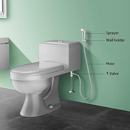 Hand Held Bidet Toilet Sprayer Kit Bathroom Cloth Diaper Washer Portable Shower Sprayer ...