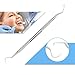 5 PCS Dental Hygiene Kit - Includes Tarter Scraper/Scaling Instrument, Dental Pick, Dental Sickle,and Mouth Mirror - Professional Surgical Grade Dentist Approved Tools