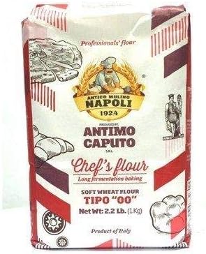 Antimo Caputo 00" Chefs Flour 1 Kilo (2.2 Pounds) Bags Pack of 4