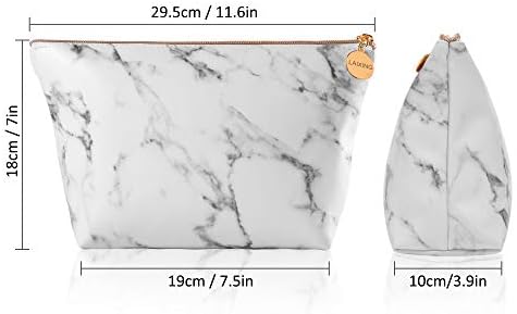 Marble Makeup Bag,Portable Cosmetic Bag Travel Tolietry Bag Large Makeup Pouch Waterproof Organizer Bag for Women Girls 2 Marble Makeup Bag,Portable Cosmetic Bag Travel Tolietry Bag Large Makeup Pouch Waterproof Organizer Bag for Women Girls