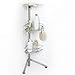 OXO Good Grips Stainless Steel Corner Standing Shower Caddy, 3 ft Tall