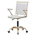 MEELANO -N Office Chair, Gold/White, One Size