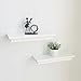 Floating Shelves Wall Mounted,Set of 2,Classic Crown Molding Design,Great for Bedroom,Living Room,Bathroom,Kitchen,5 Inch Depth,Deeper than others,White
