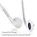 In Ear Headphones, Vomercy iPhone Earbuds with Mic Stereo Earphones with Volume Control White