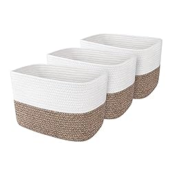 WISELIFE Storage Basket 3 Pack, Laundry