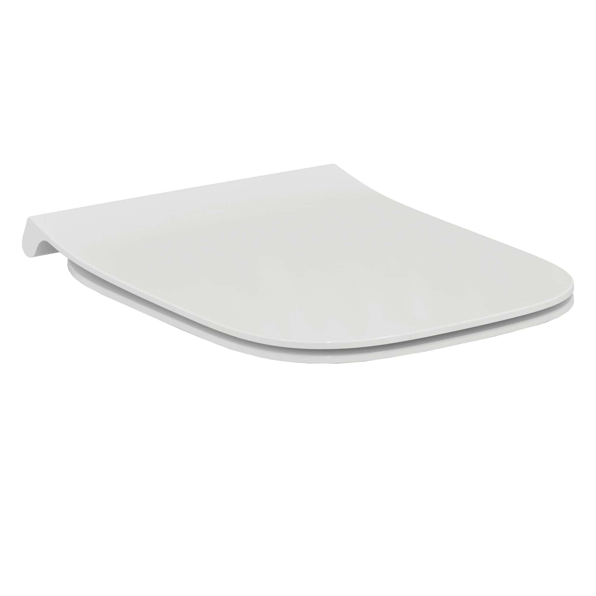 Ideal Standard i.Life B Toilet seat and Cover, Angular Shape, Soft-Close seat with Quick-Release Function for Easy Cleaning, Scratch-Resistant duroplast – White (360x450x45 mm) — image 1
