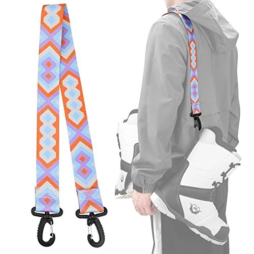 Photo 1 of AzReference Ski and Snowboard Boot Carrier Strap Shoulder Sling Leash for Women Men Snowboarding Ice Skates Skiing Accessories, Purple