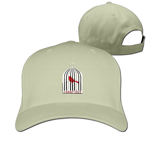 Cartoon Cage Unisex Hiphop Baseball Cap.