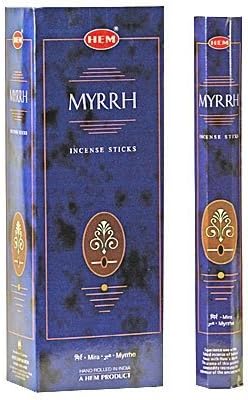 Myrrh - Box of Six 20 Gram Tubes - HEM (240 GRAM)