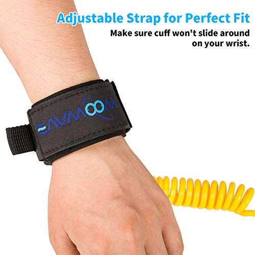 image for WOOWAVE Bodyboard Leash Wrist Coiled Bodyboarding Leash Premium Body B