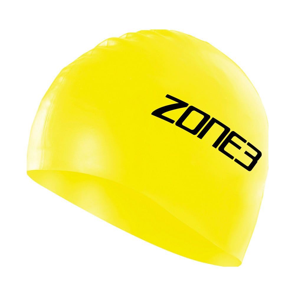 ZONE3 Men's and Women's Silicone Swim Cap - 48g (Yellow) — image 1