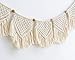Mkono Macrame Woven Wall Hanging Fringe Garland Banner Bohemian Wall Decor Woven Home Decoration for Apartment Bedroom Living Room Nursery, 7