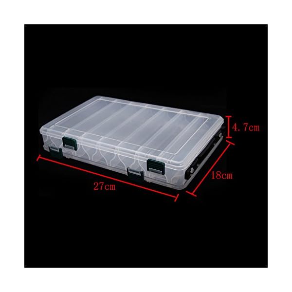 docooler-271847CM-Double-Sided-High-Strength-Transparent-Visible-Plastic-Fishing-Lure-Box-14-Compartments-with-Drain-Hole-Fishing-Tackle