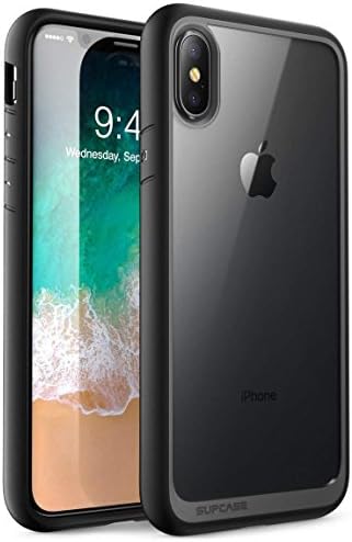 GIZMODE Luxury Magnetic Metal Bumper Case with Tempered Glass [Only Back Side] Back Case Cover for iPhone Xs Max (Black)