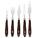 Teenitor 3D Print Removal Tools with Sturdy Wooden Handle, Tool Kit for 3D Printer Spatula Palette Knife Painting Enhanced Version Pack of 5