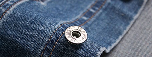 XueYin Men's Denim Hoodie Jacket with Hat Slim Fit Casual Wear(Blue,XL Size)
