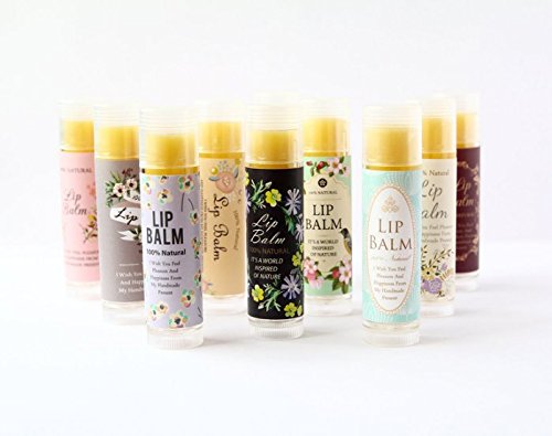 Zzybia 120pcs assorted lip balm label sticker for lip b…