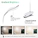 Miady 20 LED Clip on Lamp, Cordless & Portable Clip on Light, Touch Control Stepless Dimming, Eye-Care Adjustable Brightness Reading Light, USB Rechargeable and Built-in 1200mAh Battery