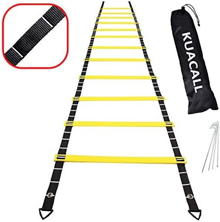 ラダー トレーニング 商舗 陸上競技 クイックラダー スピードラダー 目盛り 6m 12枚 連結可能 サッカー 敏捷性 スポーツ 練習 瞬発力 収納袋付き 野球