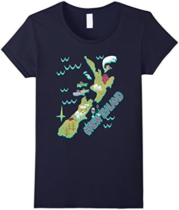 Womens New Zealand Shirt - Hastag New Zealand T shirts Small Navy