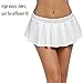 Avidlove Sexy Role Play Pleated Solid Mini Skirt Lingerie Sleepwear White,XX-Large