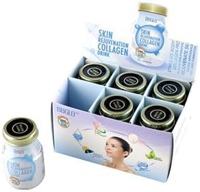 BBGLO Collagen Peptide Shot 2.4 fl. Oz Tangerine Flavor (box of 6 bottles) Pack of 6 by Okaya Beverage