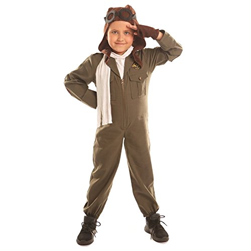 Disiao Air Force Pilot Costume For Little Boy Halloween Suits Cosplay (M)