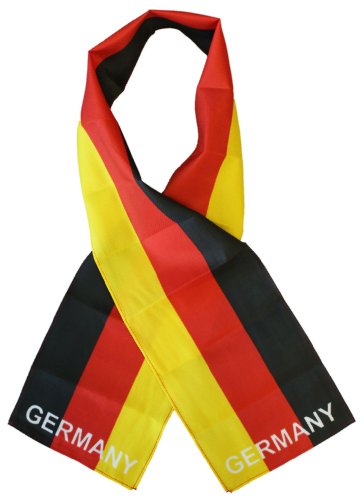 Germany (plain) - 8" x 60" Lightweight Polyester Flag Scarf