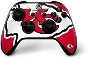 Skinit Decal Gaming Skin Compatible with Xbox One X Controller - Officially Licensed NFL Kansas City Chiefs Large Logo Design