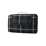 Vovoly Picnic Blanket Outdoor Thickening Handy with Strap 78" x 59" Large Folding Waterproof Sandproof