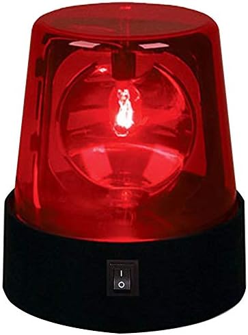 Strobe Light 3inch Desktop Party Lamp Battery Powered Stage Effect Mini DJ Night Beam Flashing 360 Degree Rotating Beacon Led