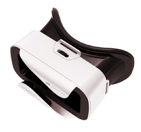VR Shinecon 3.0 Mini Virtual Reality Headset, Use with Smartphones iOS & Android - White