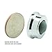 Prime-Line J 4724 Door Wall Stop, 1 In., Rubber Bumper, Polished Chrome (Single Pack)