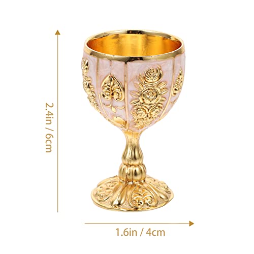 ULTNICE Chalice Goblet Cups Vintage Golden Chalice Of King Arthur