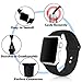 YC YANCH Compatible for Apple Watch Band,Soft Silicone Sport Band Replacement Wrist Strap Compatible for iWatch Series 4,Series 3/2/1 Nike+,Sport,Edition,38mm 40mmM/L,Black